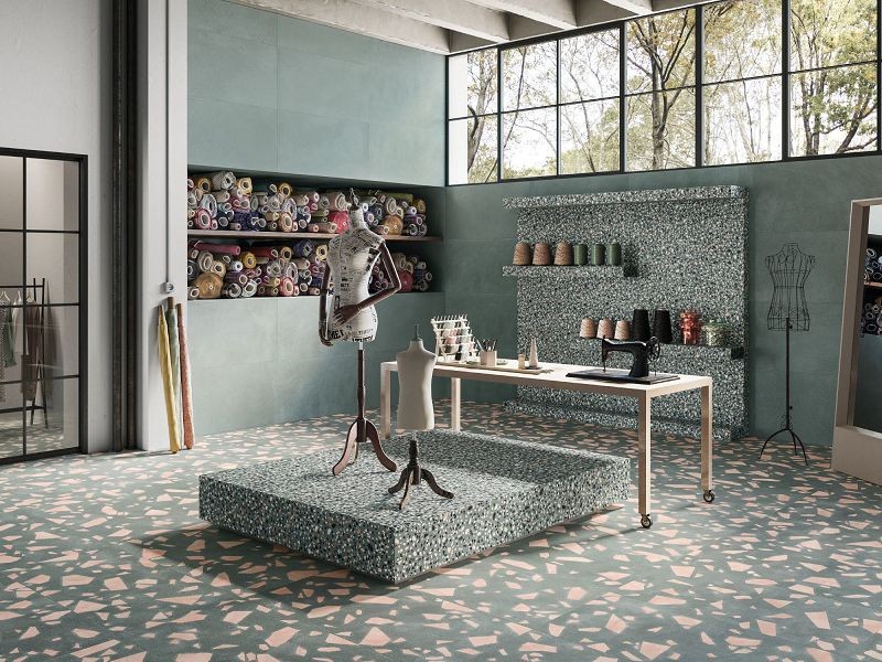 Emil Ceramica Medley Minimal Green 60x120 EH6P płytka gresowa lastryko 125874