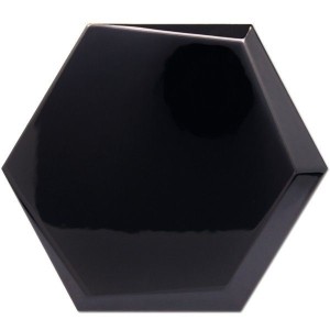 Antonus Cuna Negro Brillo 17x15 płytki heksagonalne ścienne
