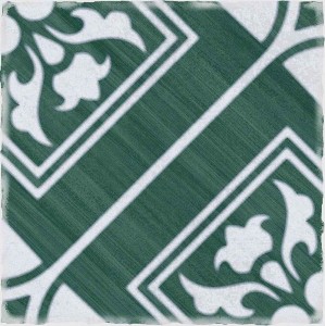 Estudio Andratx Telmo Green 15x15 płytka podłogowa patchwork