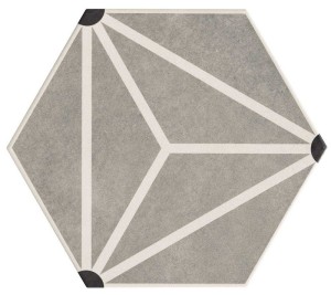 Realonda Osaka Grey 28,5x33 płytka heksagonalna