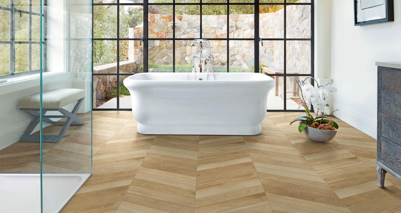 Płytki drewno francuska beż Marazzi treverksoul neutral chevron MOML 11x54 jodełka 16611
