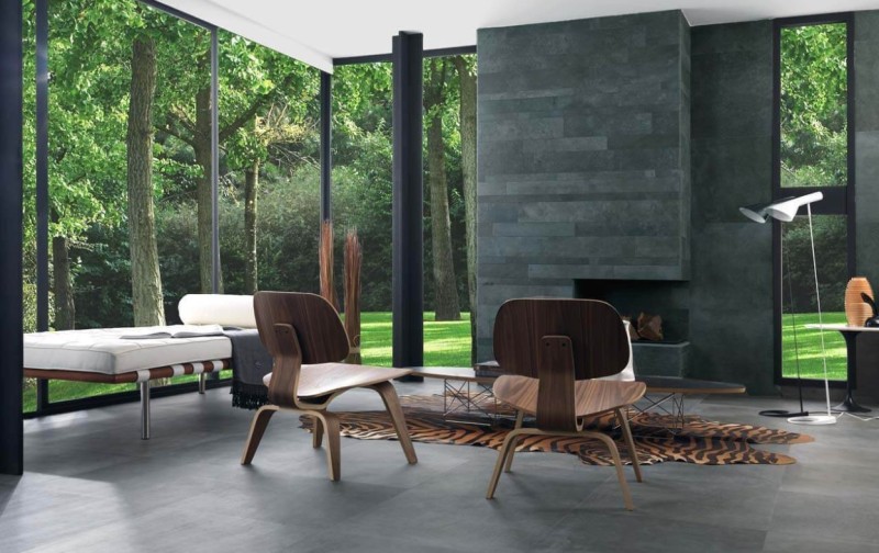 Płytki gresowe podłogowe beton szare Porcelanosa Aston Acero 59,6x59,6 ag 15861