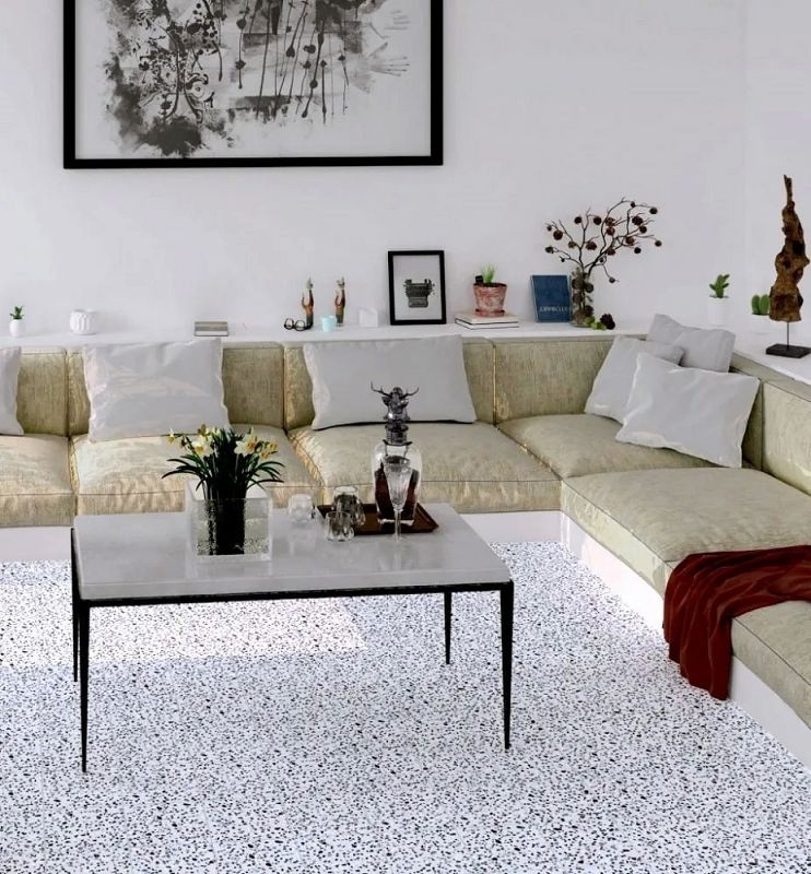 Ribesalbes Ceramica Terrazzo White 20x20 płytki lastryko gresowe 150387