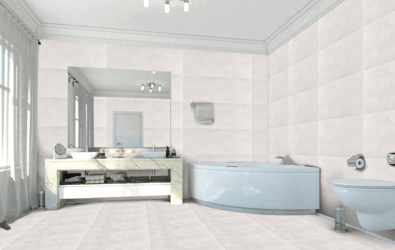 Płytki uniwersalne imitujące beton szare Porcelanosa Toscana Caliza 59,6x59,6 15445