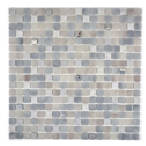 Mozaika mix kamień alu mały kwadrat szary Metropol MM 0635 30,0 x 30,0