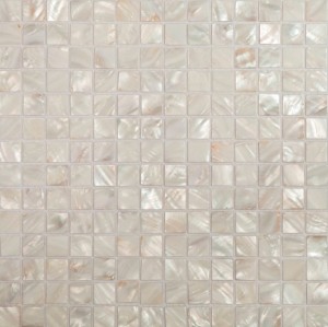 Mozaika z muszli bezowa perła Dell Arte Mozaika Seashell Light 30,5x30,5