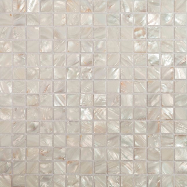 Mozaika z muszli bezowa perła Dell Arte Mozaika Seashell Light 30,5x30,5 31007