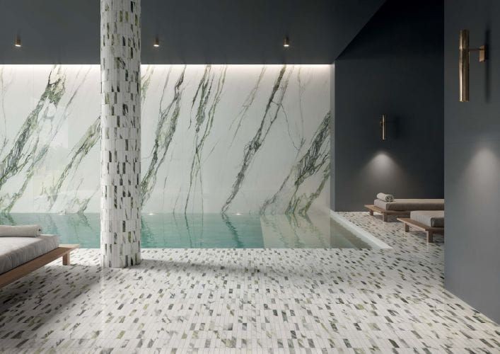 Italgraniti Charm Experience Calacatta Green Nat. 60x120 płytki gresowe imitujące marmur 133855