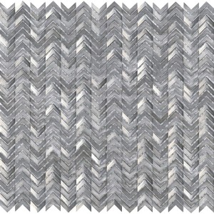 Mozaika Metalowa Szczotkowana Gravity Chevron 3D Srebrna 30x29,8