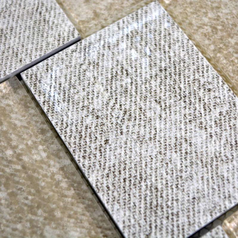 Mozaika mix szkło gres szara złota z efektem tkaniny Metropol MM 0706 30,0 x 30,0 101806