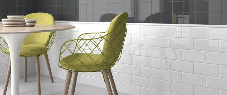 Ribesalbes Ceramica Blanco Brillo Liso 10x20 płytka ścienna 150261
