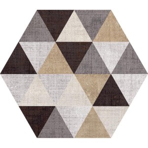 Marca Corona Textile Triangle Mix Esagona 25x21,6 D627 płytki heksagonalne