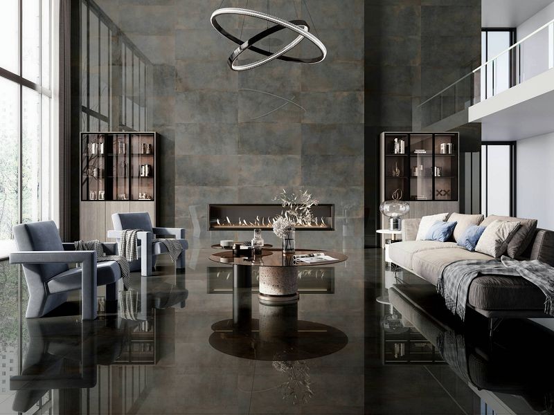 Saloni Metallo Acero Luxe 60x120 LPB490 płytki gresowe imitujące metal 151266