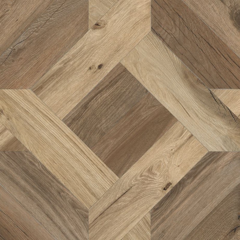 Gres dwrocowy kwadrat rustykalny sęki drewno parkiet brąz Flaviker Nordik Wood PF60005047 Mansion Gold Brown 60x60 77829