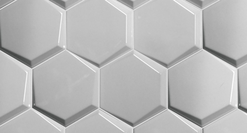 Płytki hexagonalne Dekus Cuna Negro Brillo 17x15 25393