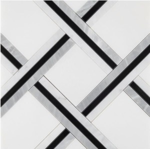 Dunin Manorial Pure White Quadron 30x30 mozaika kamienna