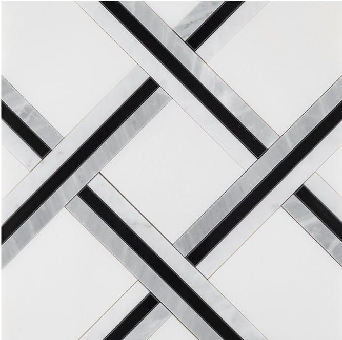 Dunin Manorial Pure White Quadron 30x30 mozaika kamienna 103675