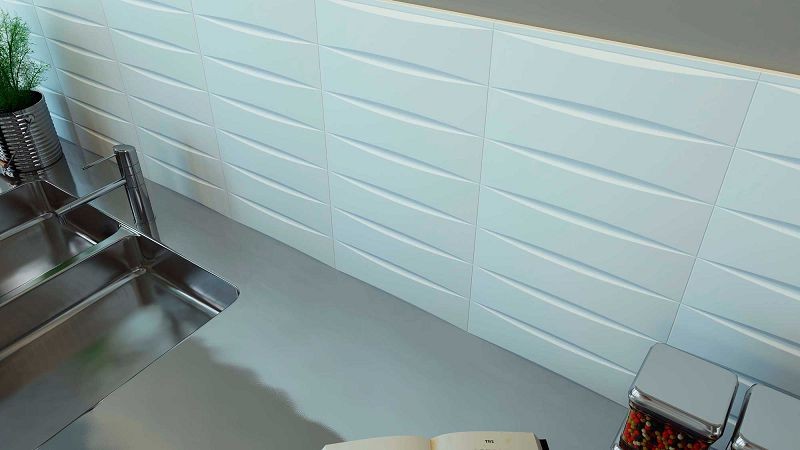 WOW New Bevel Ice White Matt 7,5x30 płytka ścienna 159379