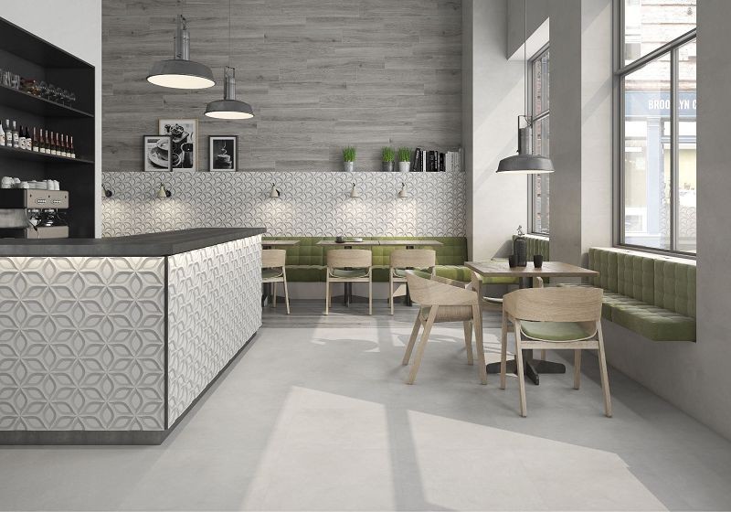 Saloni Decor Action Petalos Gris 30x90 HWW710 płytki ścienne dekoracyjne 150848
