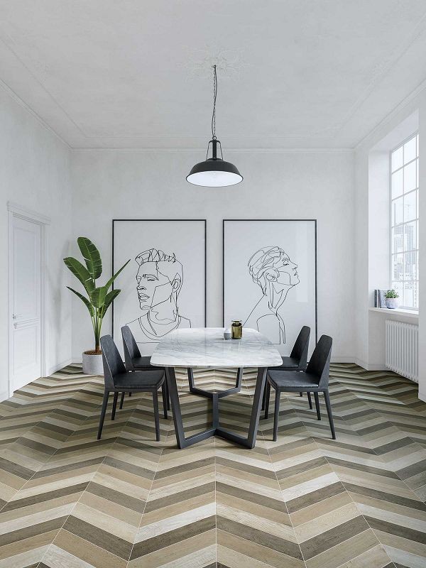 WOW Chevron A Wood Dark 9,8x52,2 płytka drewnopodobna 155654