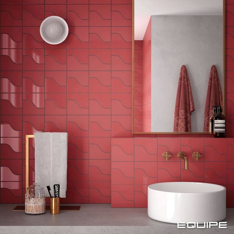 Equipe Curve Ruby Shade 8,3x12 płytki ścienne dekoracyjne 127494