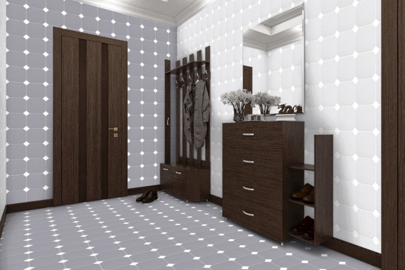 Płytki oktagonalne szare Equipe Octagon Gris Mate 20x20 21202