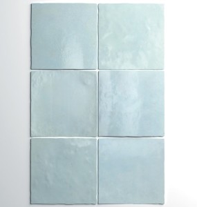 Płytki-wiejskie kwadratowe jasno niebieskie Equipe Artisan Aqua 13,2x13,2