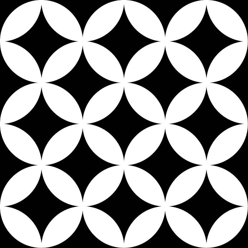 Mayolica District Circles Black 20x20 płytka podłogowa 144848
