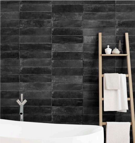 Mykonos Yebala Black 7,5x30 płytka cegiełka 144949