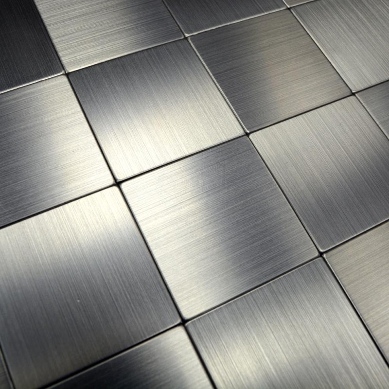 Mozaika srebrna aluminiowa szachownica Metropol MM 0114 30 x 30 102393