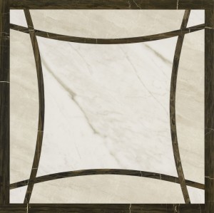Płytki podłogowe marmur biały z brąz Gardenia Orchidea Unique Marmi Cassett.Caldo Calacatta 80x80
