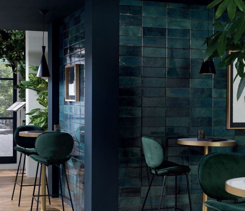 Porcelanosa Brick Vetri Blu 33,3x59,2 płytki ścienne 147828