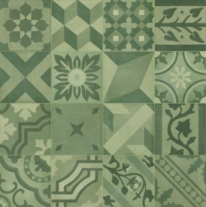 Marazzi D_Segni Blend Decoro Mix Verde 20x20 M608 płytka gresowa patchwork mix