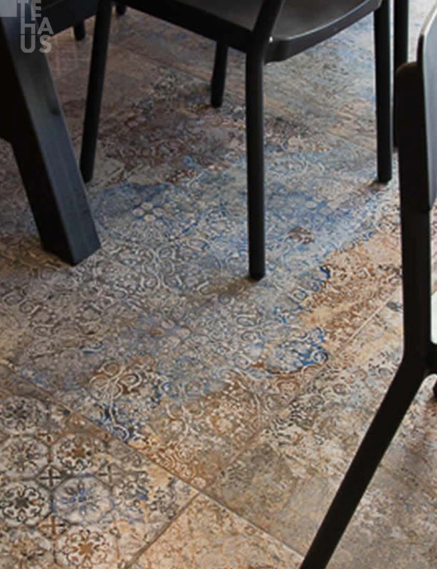 Promocja!!! Płytki patchworkowe gresowe niebieskie beż szare Aparici Carpet Vestige 59,2x59,2 11273