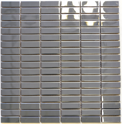 Mozaika aluminiowa srebrna prostokątna połysk Metropol MM 0326 29,8 x 30,5 80863