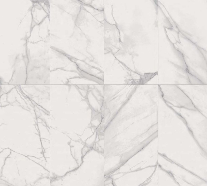 Płytki marmur białe z delikatną szaro- czarną żyłą Flaviker Supreme Statuario Royal Anticato SP6110P 60x120 tr 36545