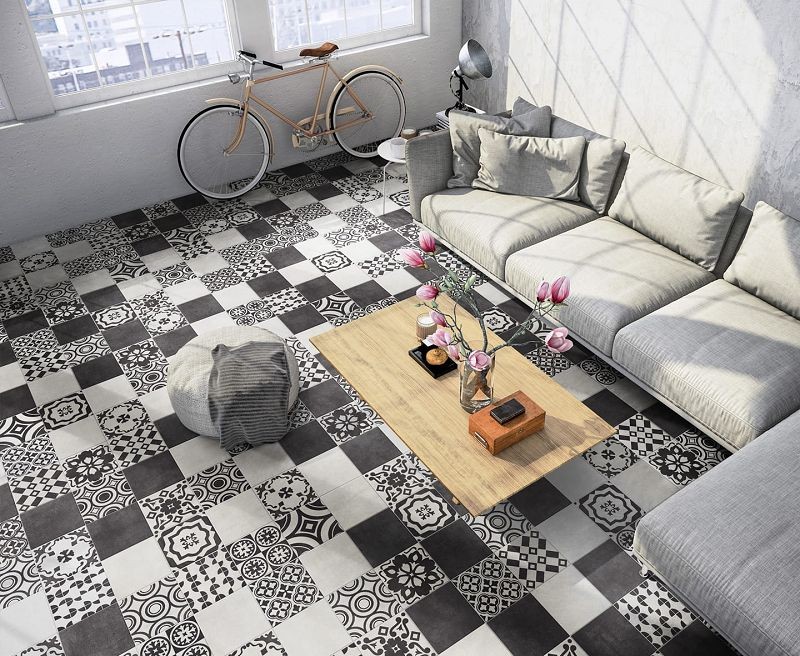 Sintesi Flow Black 20x20 płytka gresowa 165872