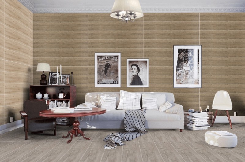 Płytki podłogowe, ścienne drewno beż brąz Porcelanosa Ascot Teca 29,4X120 42777