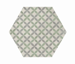 Marca Corona Terra Art Astro Sabbia/Menta Esagona 25x21,6 I418 płytki heksagonalne