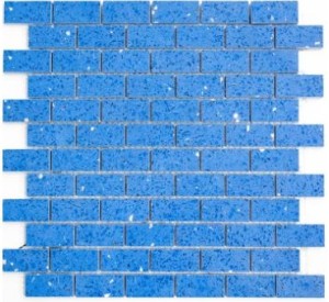 Mozaika gresowa niebieska mała cegiełka Metropol MM 1182 30,0 x 30,0
