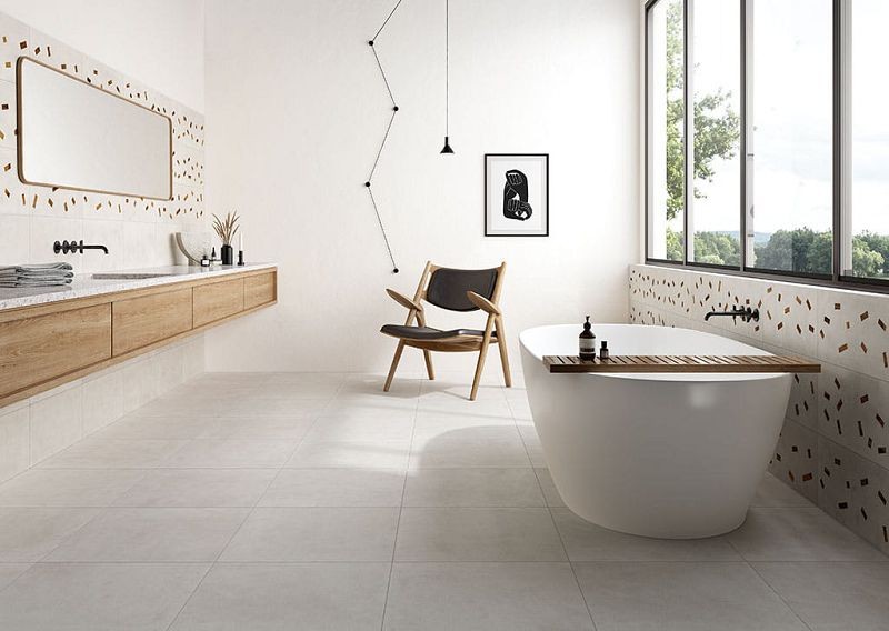 Fioranese Sfrido Cemento1 Bianco 120x120 SF121R płytki betonowe gresowe 131318
