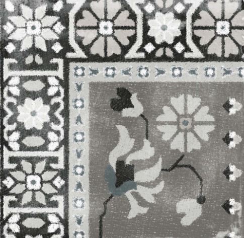 Płytka podłogowa ścienna salon przetarty szary biały patchwork ABK Play Capret Mix Grey 20x20 86790