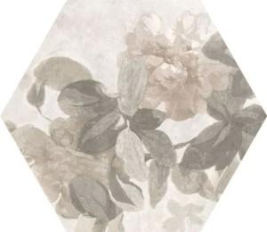 Marazzi Cementum Ash Decoro Spring 18,2x21 M9X3 płytki heksagonalne dekoracyjne
