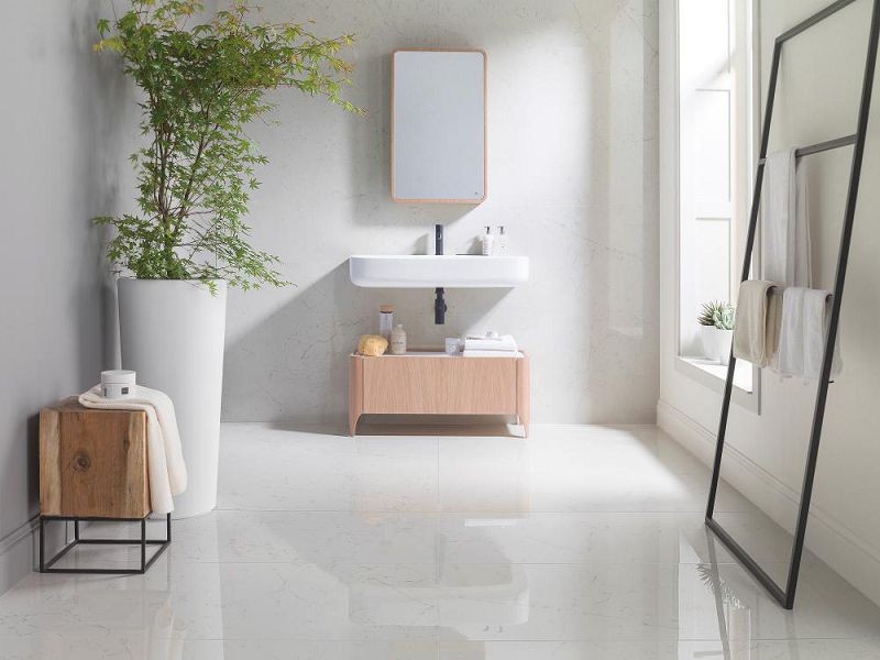 Porcelanosa Bianco Pulido 59,6x120 płytka gresowa imitujące marmur 147667