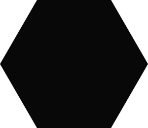 Keros Element Negro 23x27 płytka heksagonalna
