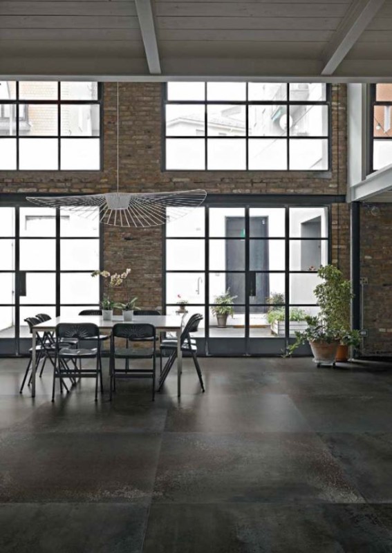 Płytki podłogowe cienkie metal brąz Florim Flowtech Burnished mat 757913 160X160 94473