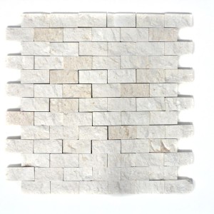 Mozaika kamień naturalny biała beż cegła Metropol MM 1115 30,5 x 29,0