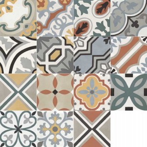 Płytki podłogowe patchwork różnokolorowy Marazzi D_Segni Colore Mix M1L9 20x20
