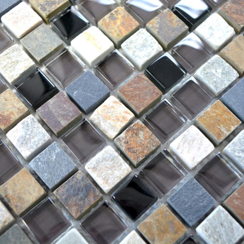 Mozaika mix fioletowa beżowa naturalny kamień Metropol MM 0146 30,0 x 30,0 102077