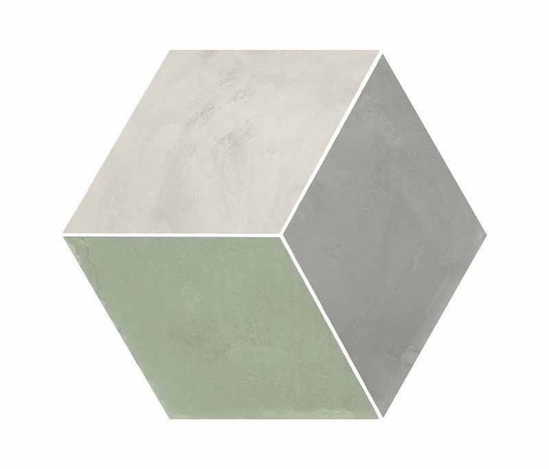 Marca Corona Terra Art Mix Sabbia/Menta Esagona 25x21,6 I422 płytki heksagonalne 144403